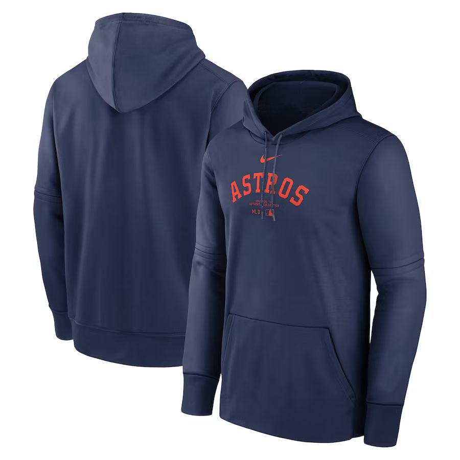 Men 2025 MLB Houston Astros Drak blue Nike hoodie style 3
